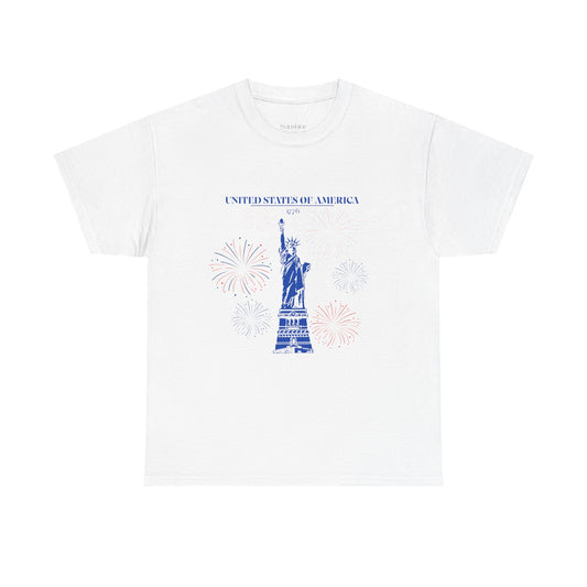 Unisex Statue of Liberty Cotton T-Shirt