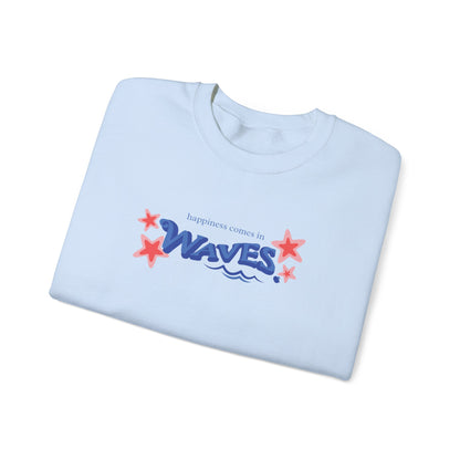 Sudadera informal con diseño de ondas relajantes 