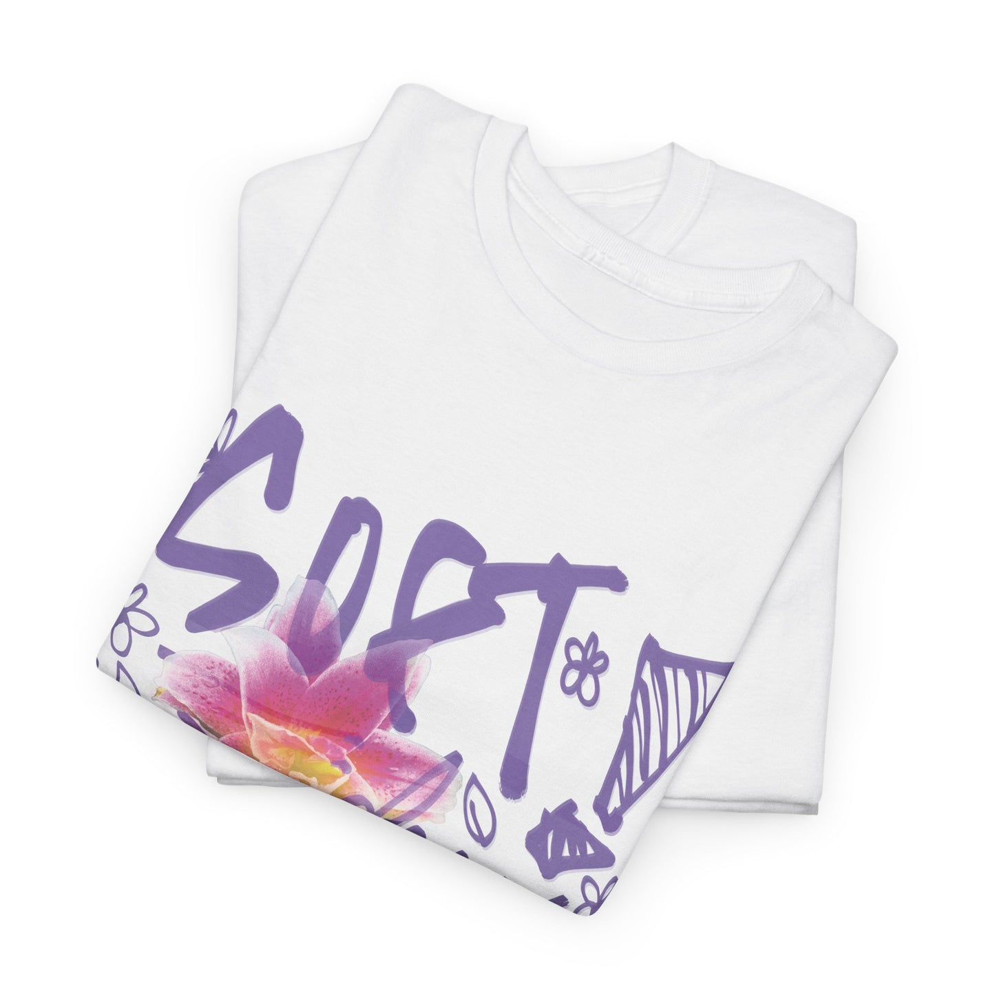 "Soft Days, Loud Colors" Spring Cotton Tee