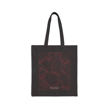Bolsa de lona de algodón con diseño vintage de fresas