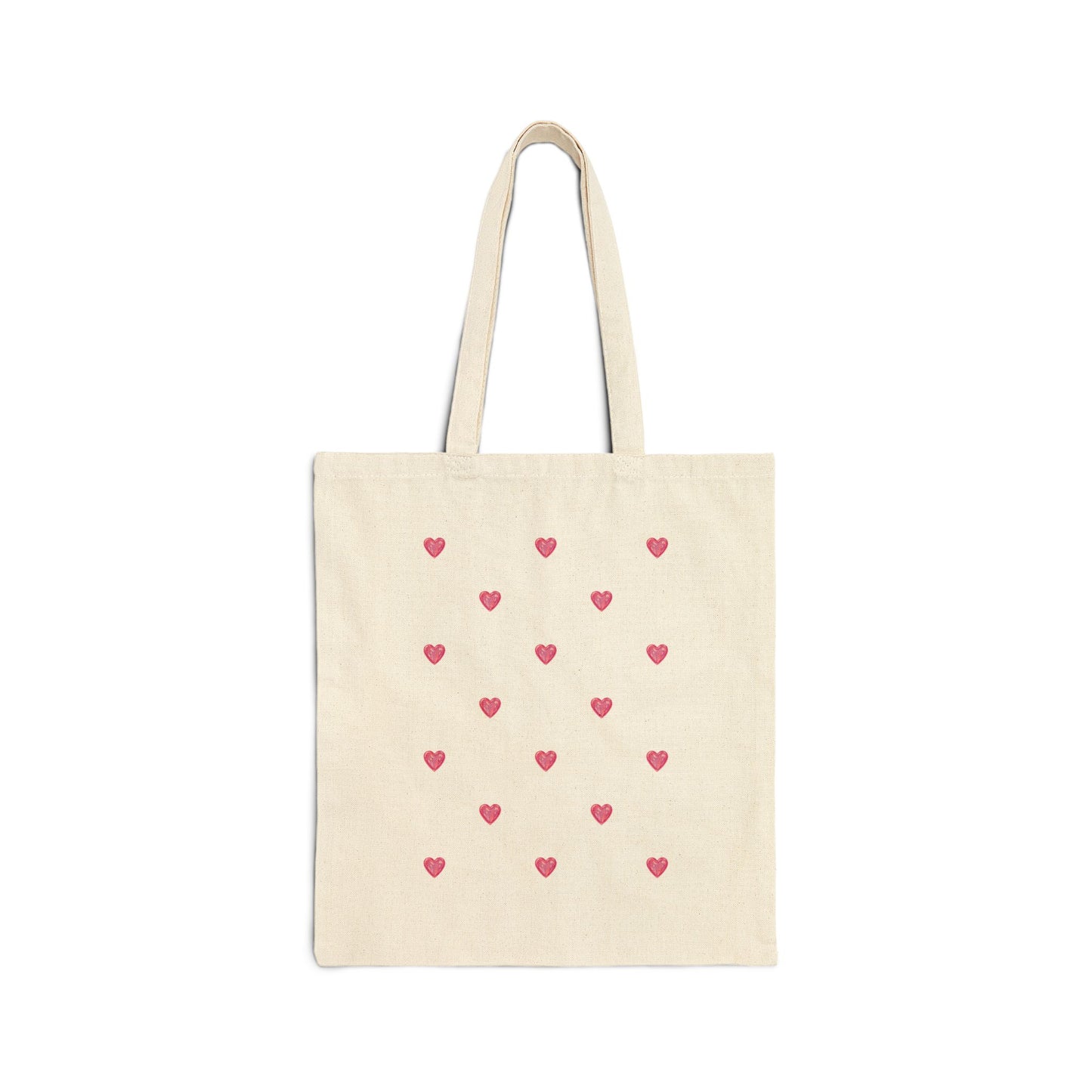 Pink Heart Pattern Valentine  Gift Tote