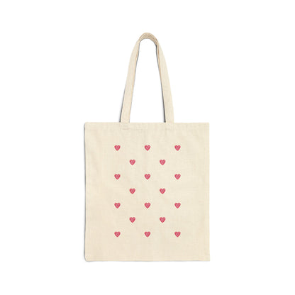 Pink Heart Pattern Valentine  Gift Tote