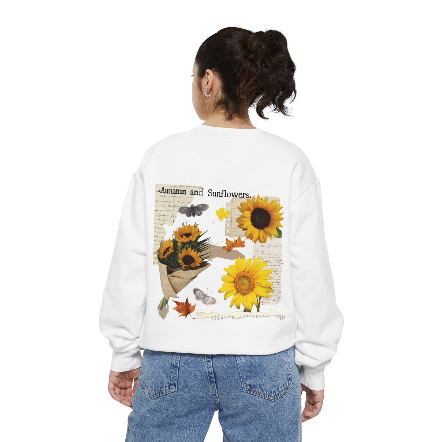 Sudadera con vibraciones otoñales de girasol 