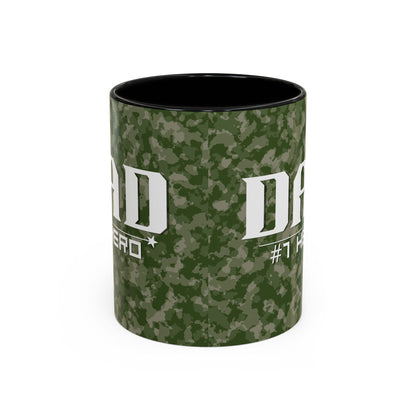 Dad #1 Hero Camo Accent Coffee Mug