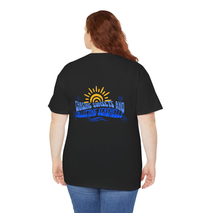 Camiseta playera de algodón Chasing Sunsets 