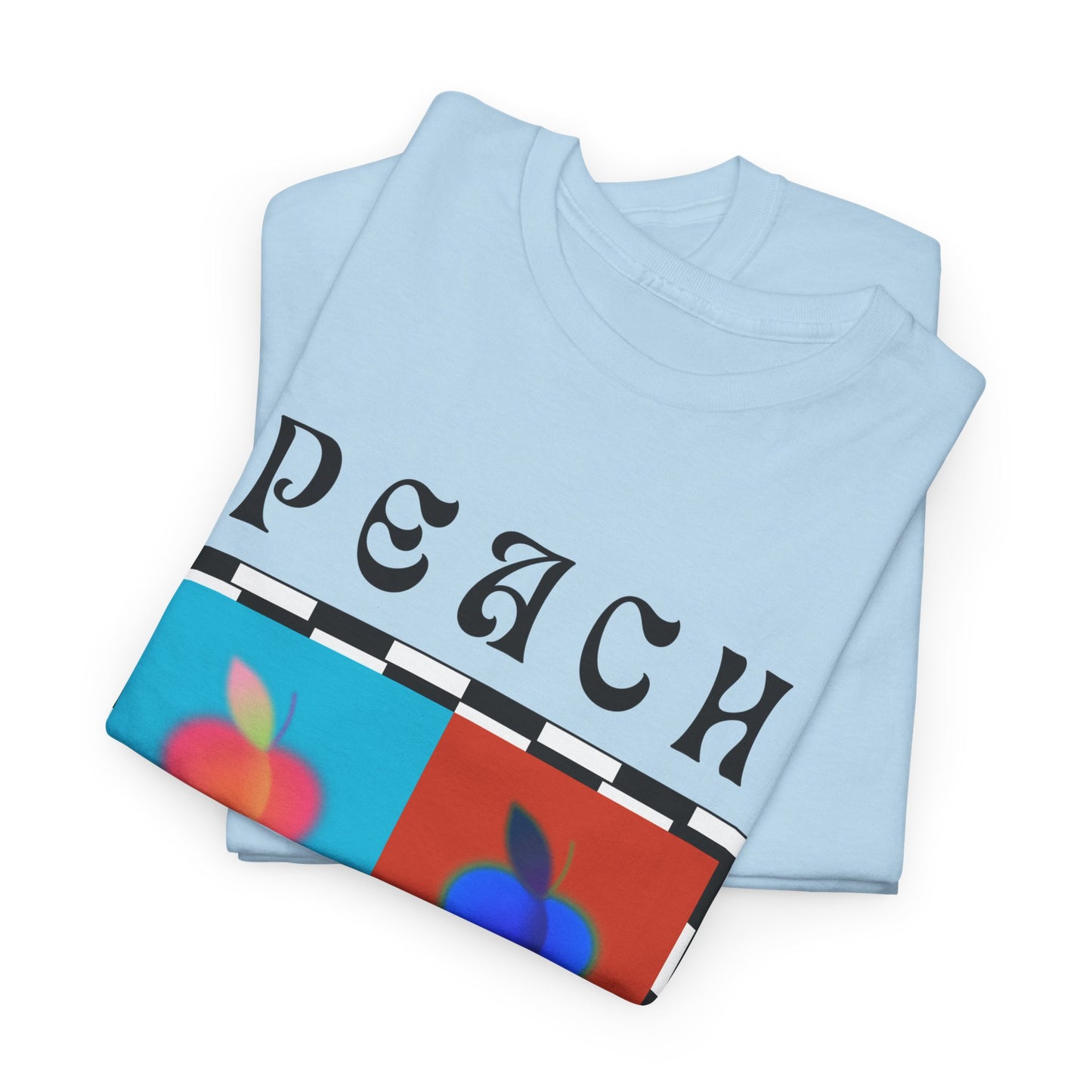 Camiseta de ajedrez de melocotón, edición de frutas