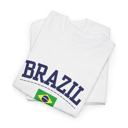 Camiseta casual de algodón vintage brasileña 