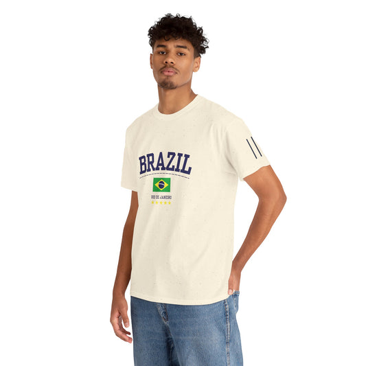 Casual Brazil Vintage Cotton T-shirt