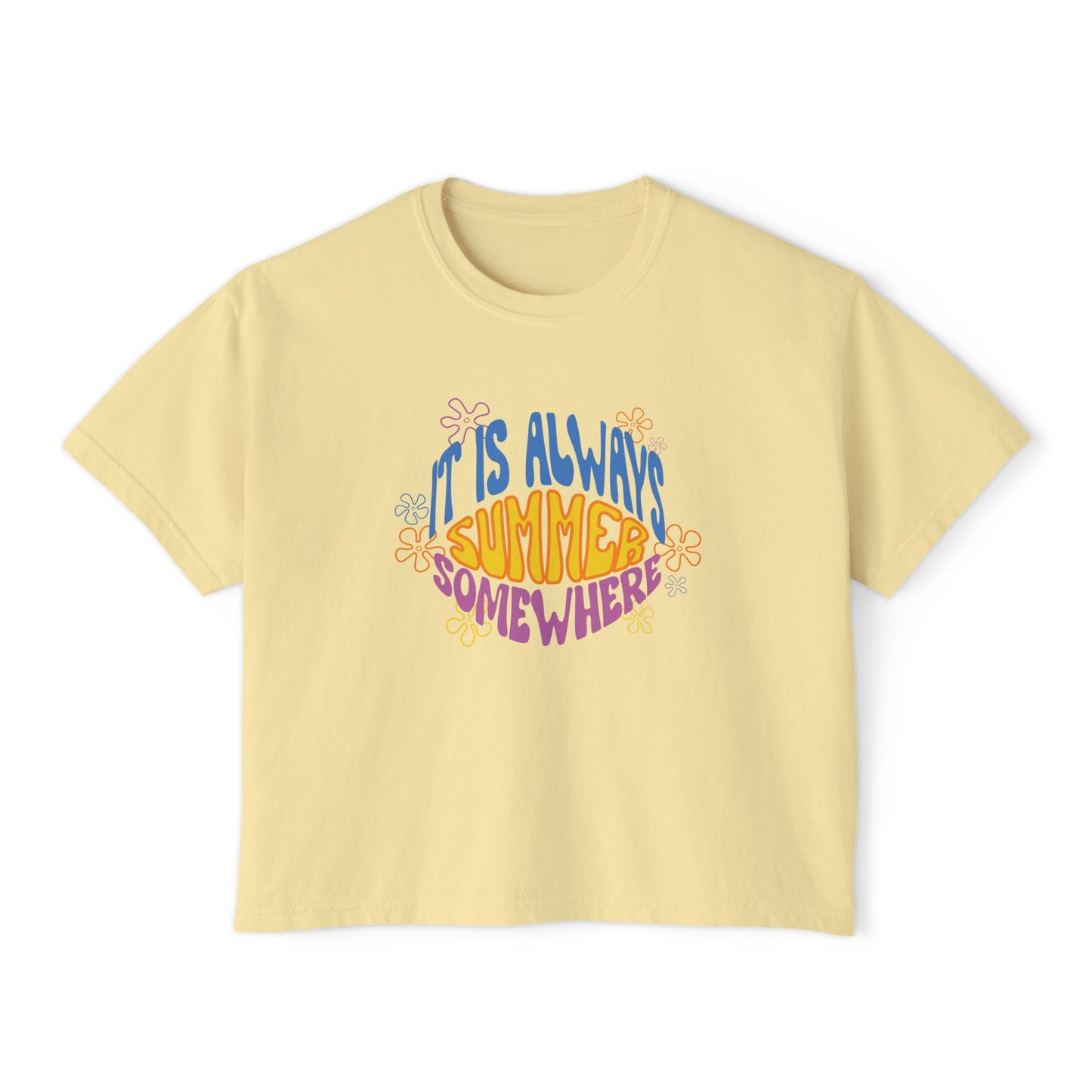 Always Summer Somewhere Women's Boxy Tee