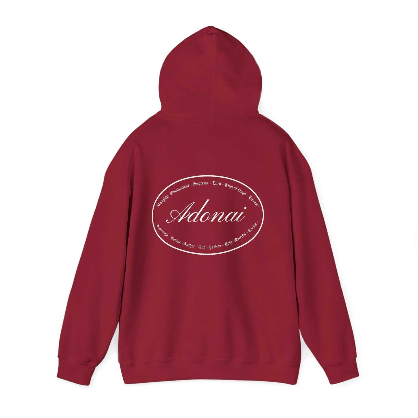 Sudadera con capucha acogedora basada en la fe de Adonai