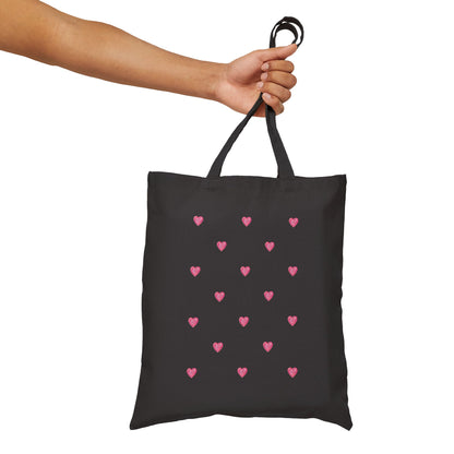 Pink Heart Pattern Valentine  Gift Tote