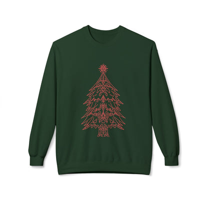 Christmas Tree Fleece Crewneck Sweatshirt