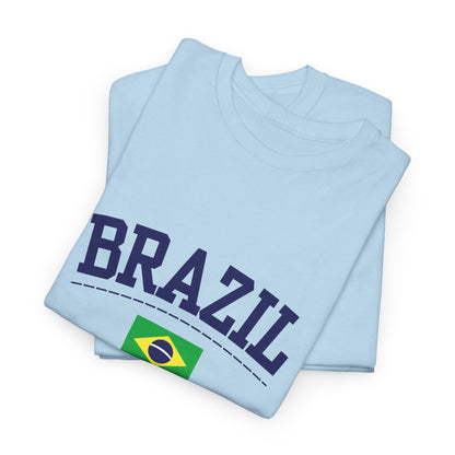 Camiseta casual de algodón vintage brasileña 