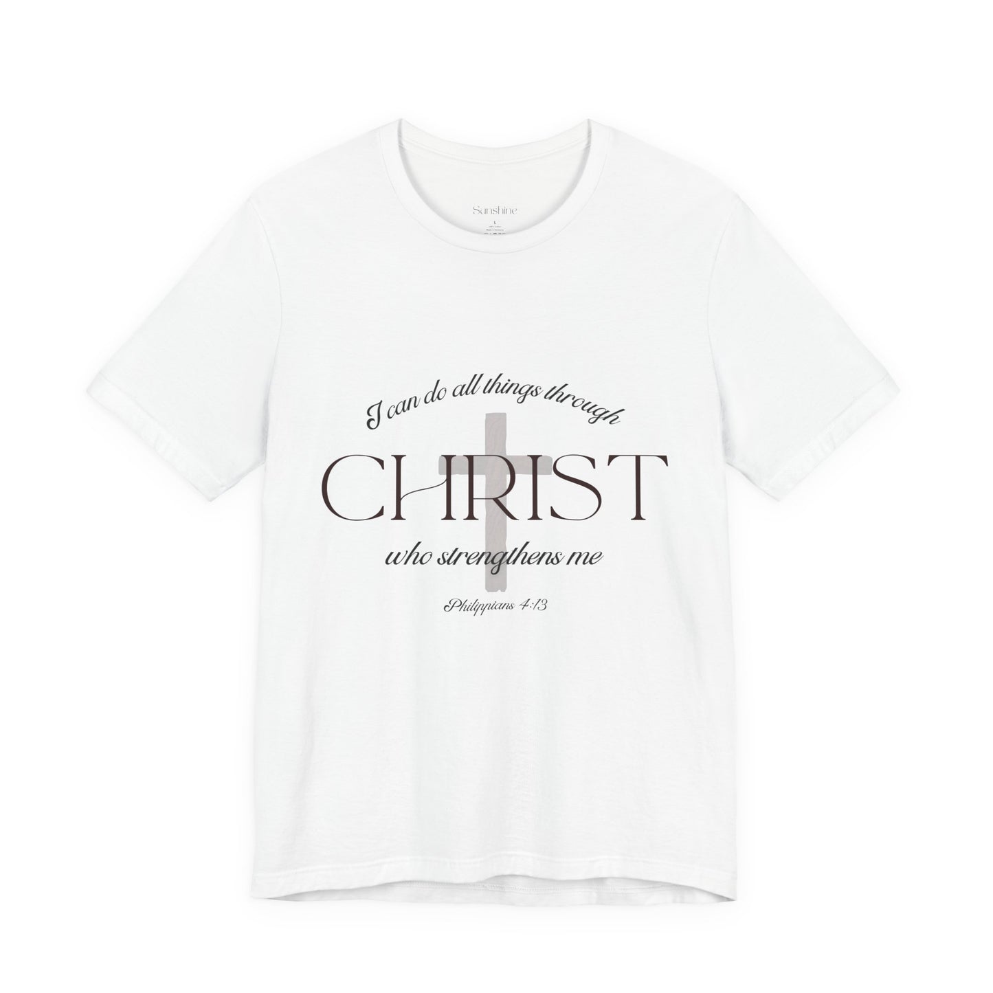 Filipenses 4:13 Camiseta de algodón unisex
