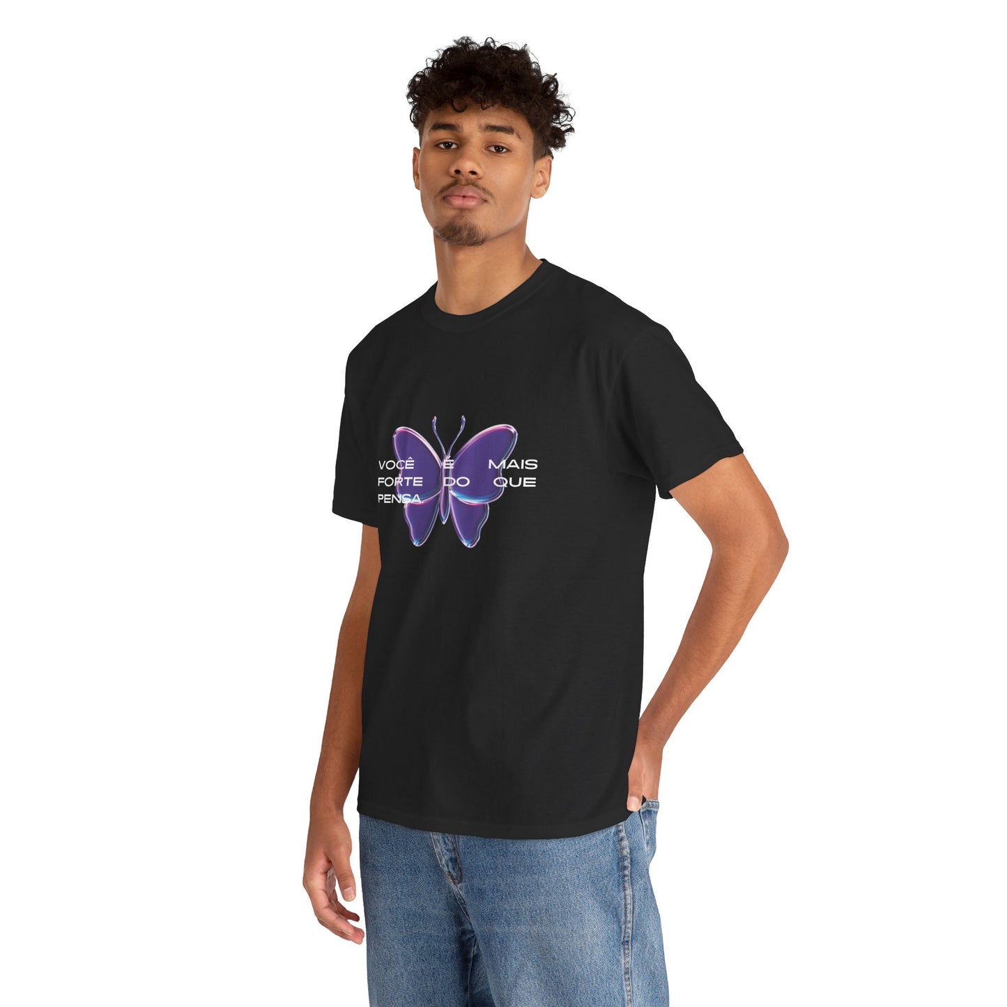 Stronger Than You Think, Motivational Phrase Cotton T-shirt