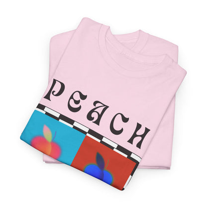Camiseta de ajedrez de melocotón, edición de frutas