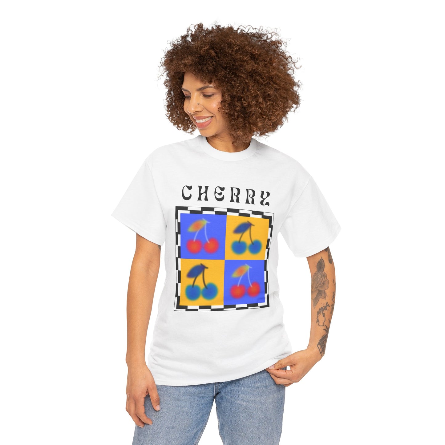 Camiseta de Ajedrez de Cereza, Edición Frutas 