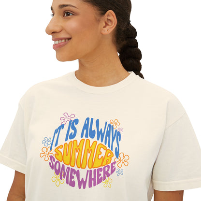 Always Summer Somewhere Women's Boxy Tee