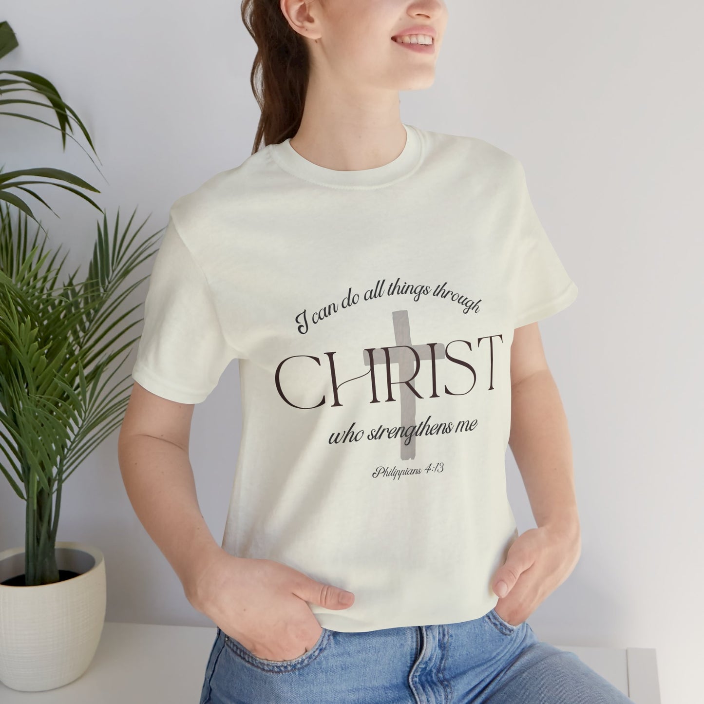 Filipenses 4:13 Camiseta de algodón unisex