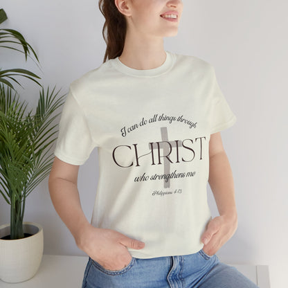 Filipenses 4:13 Camiseta de algodón unisex