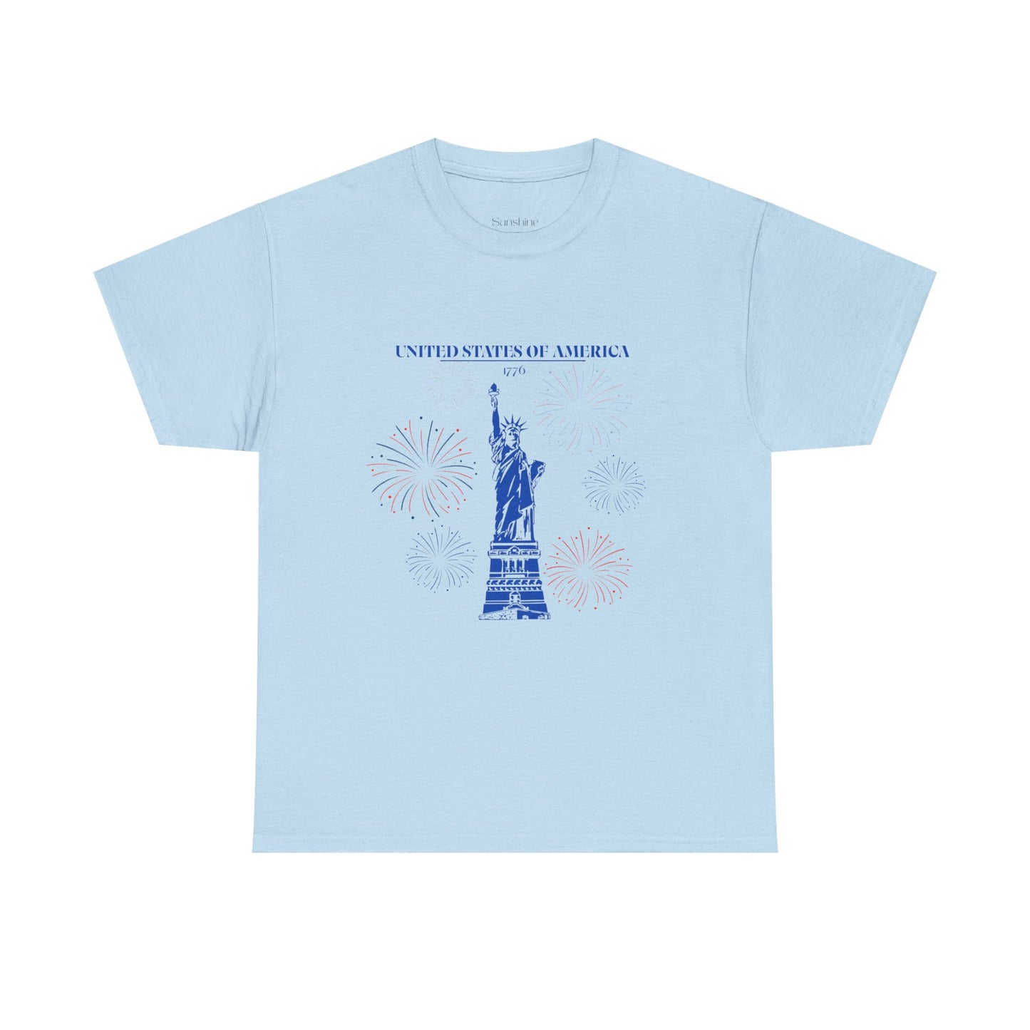 Camiseta unisex de algodón de la Estatua de la Libertad 