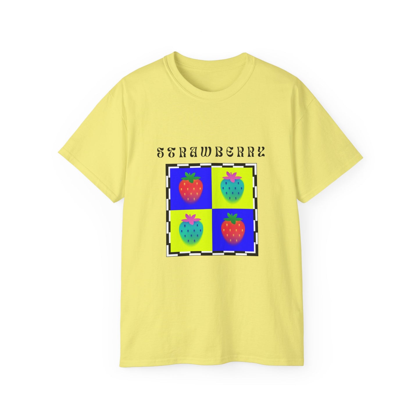 Camiseta de Ajedrez de Fresa, Edición Frutas 