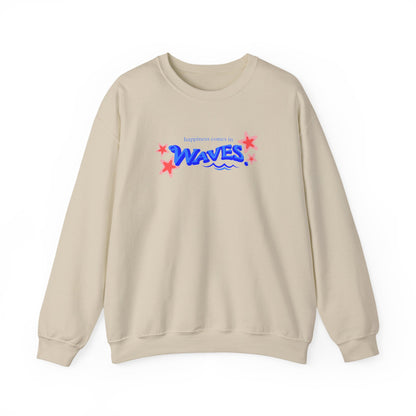 Sudadera informal con diseño de ondas relajantes 