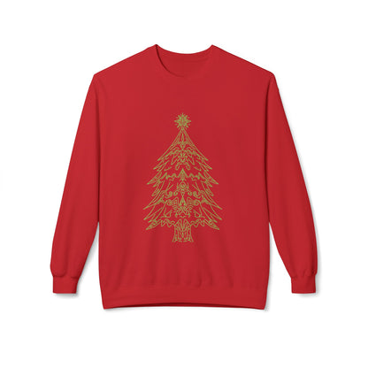 Christmas Tree Fleece Crewneck Sweatshirt