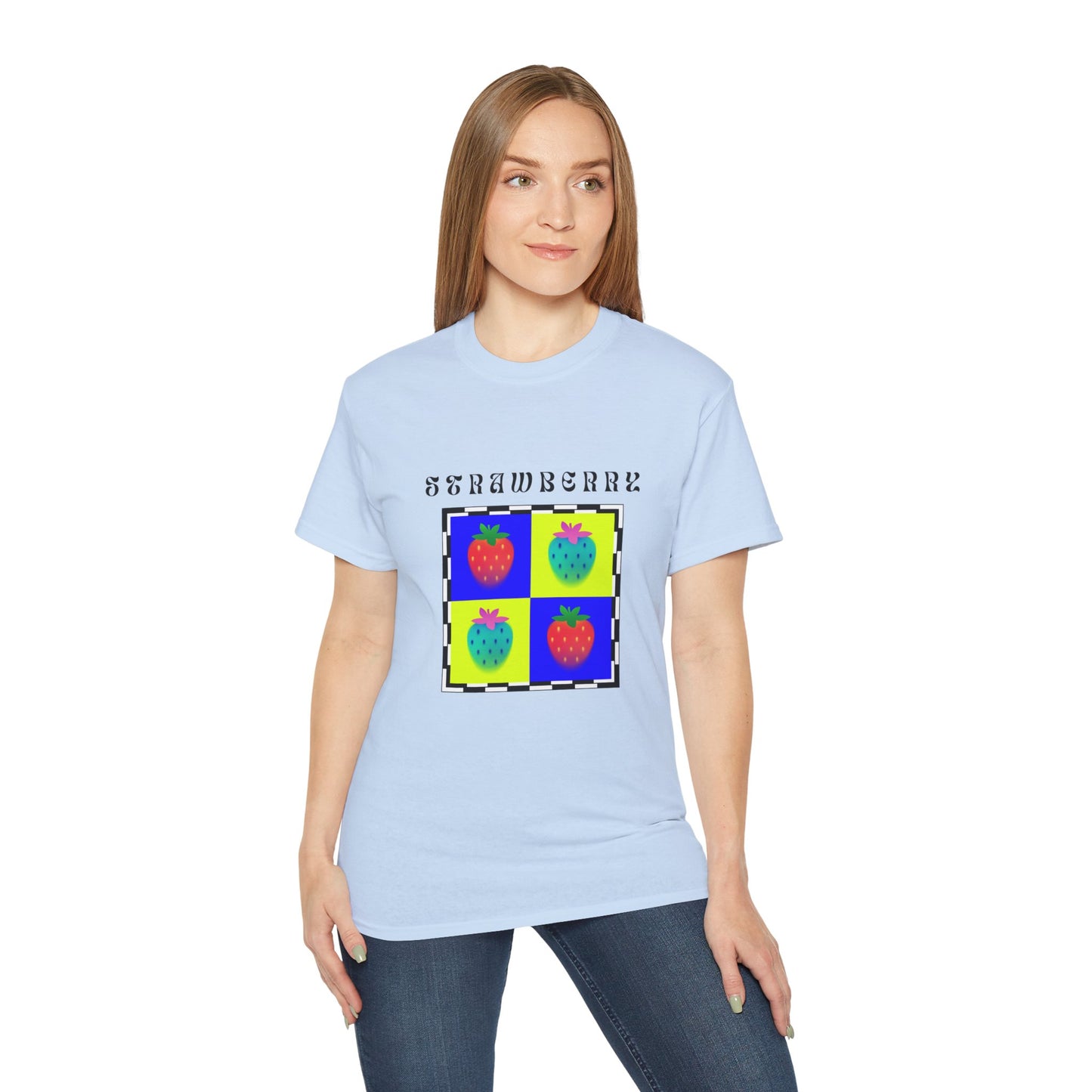 Camiseta de Ajedrez de Fresa, Edición Frutas 