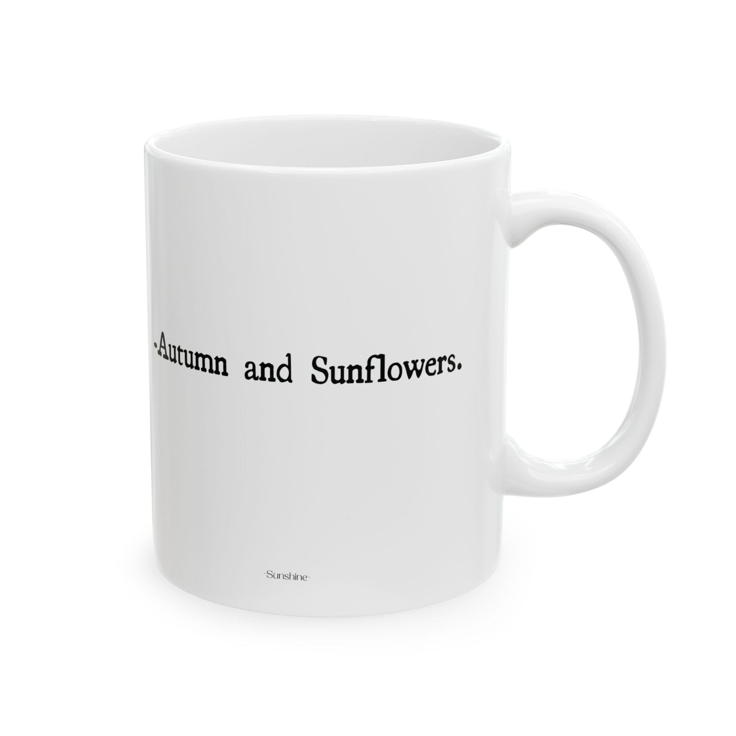 Autumn & Sunflowers Ceramic Mug