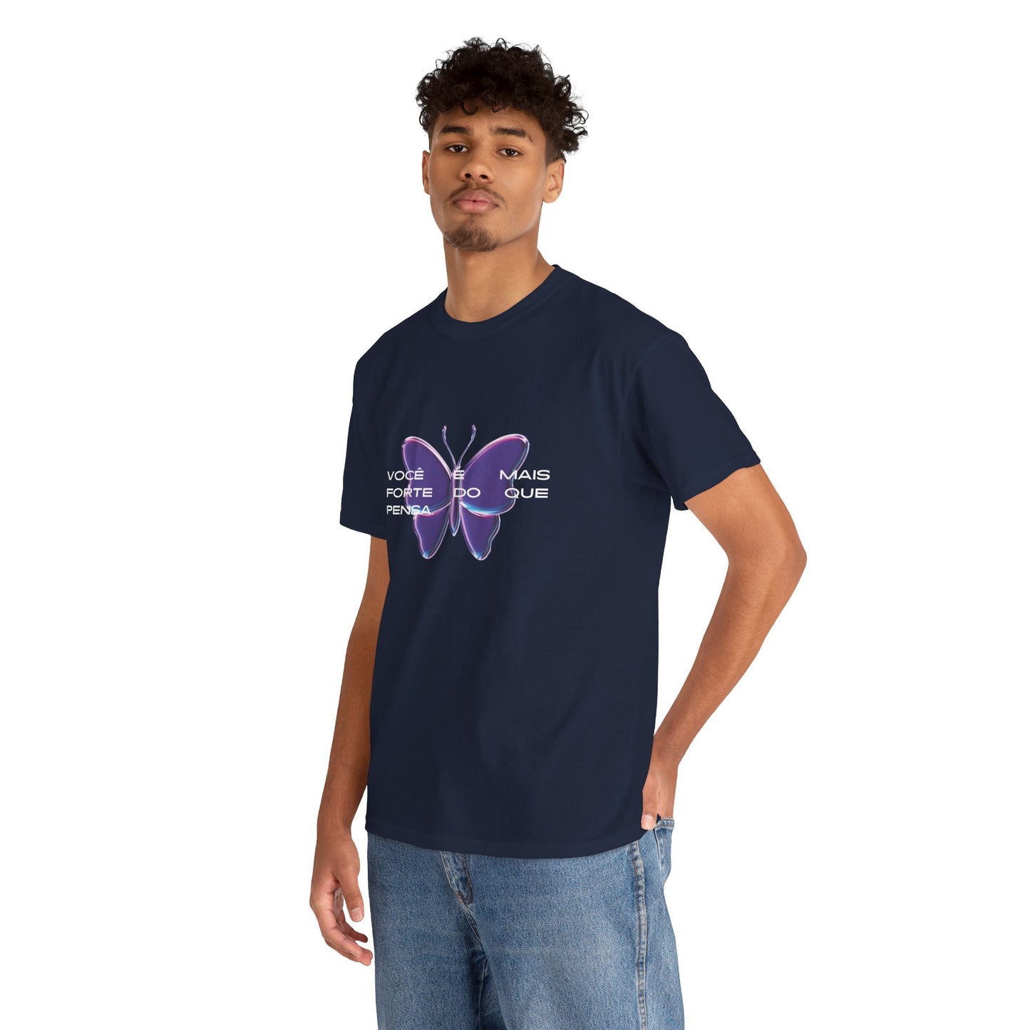 Stronger Than You Think, Motivational Phrase Cotton T-shirt
