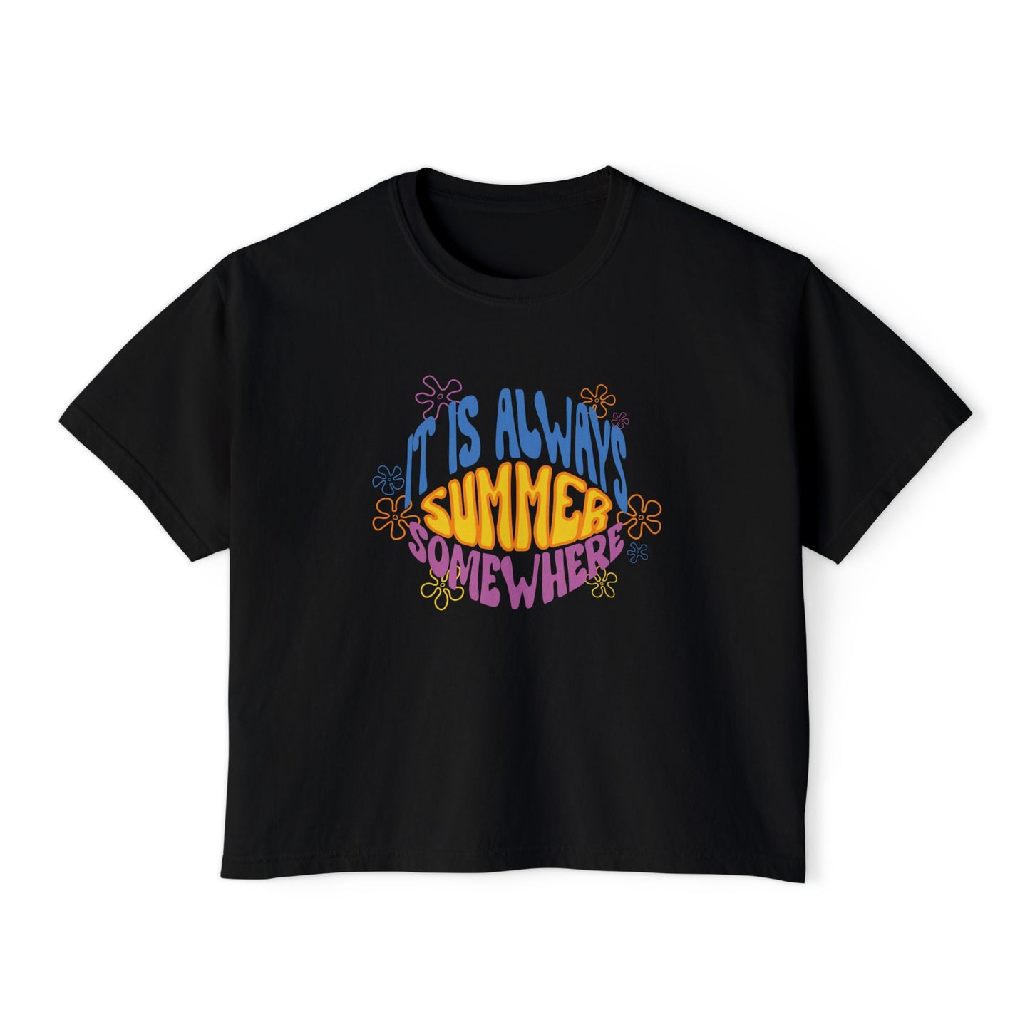 Always Summer Somewhere Women's Boxy Tee