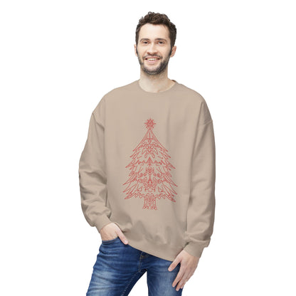 Christmas Tree Fleece Crewneck Sweatshirt