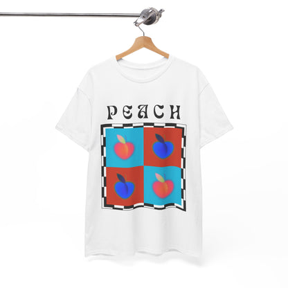 Camiseta de ajedrez de melocotón, edición de frutas