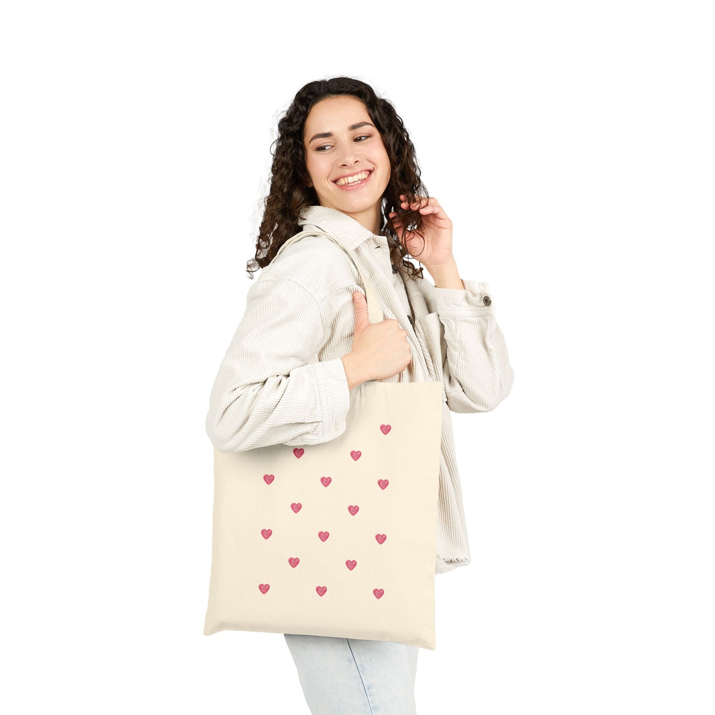 Bolsa de regalo de San Valentín con diseño de corazón rosa 