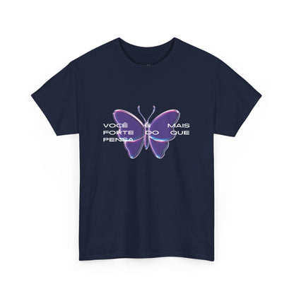 Stronger Than You Think, Motivational Phrase Cotton T-shirt