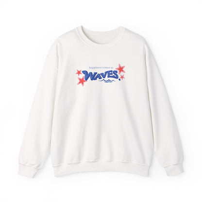 Sudadera informal con diseño de ondas relajantes 