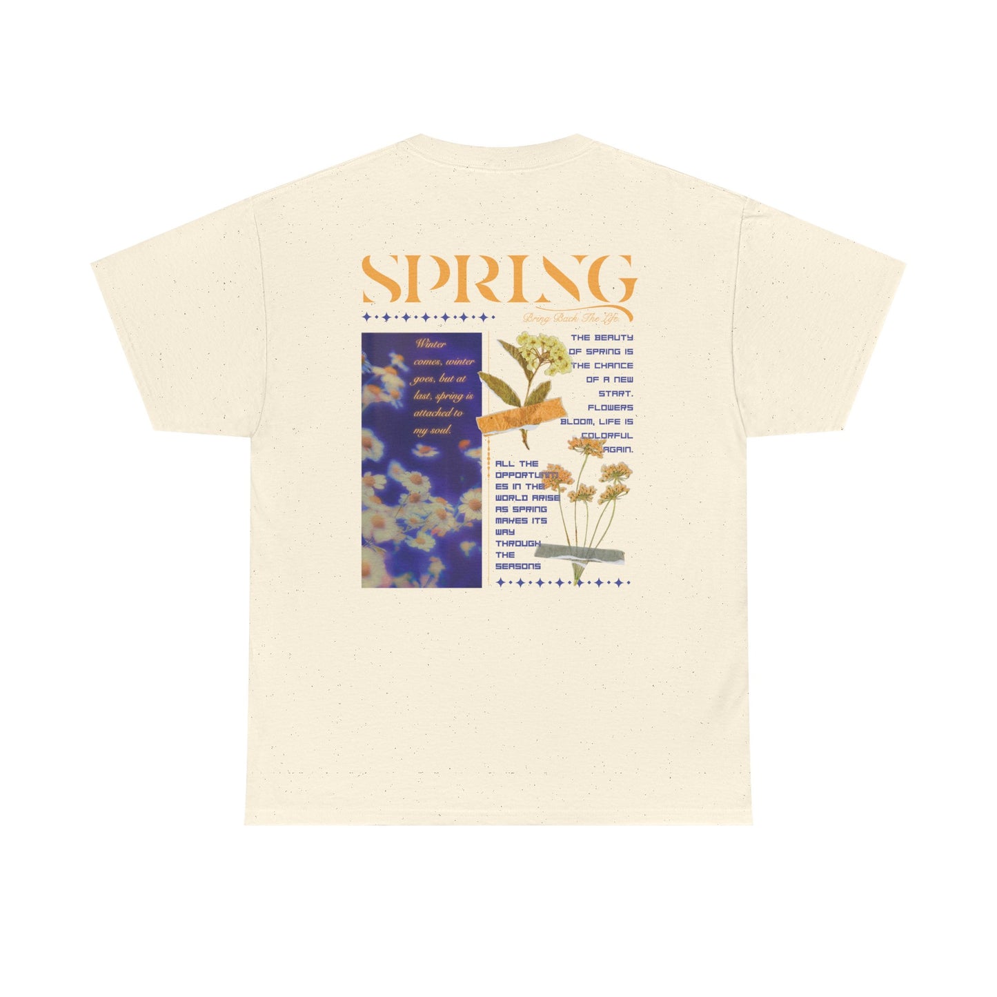 "SPRING" Floral Retro T-shirt
