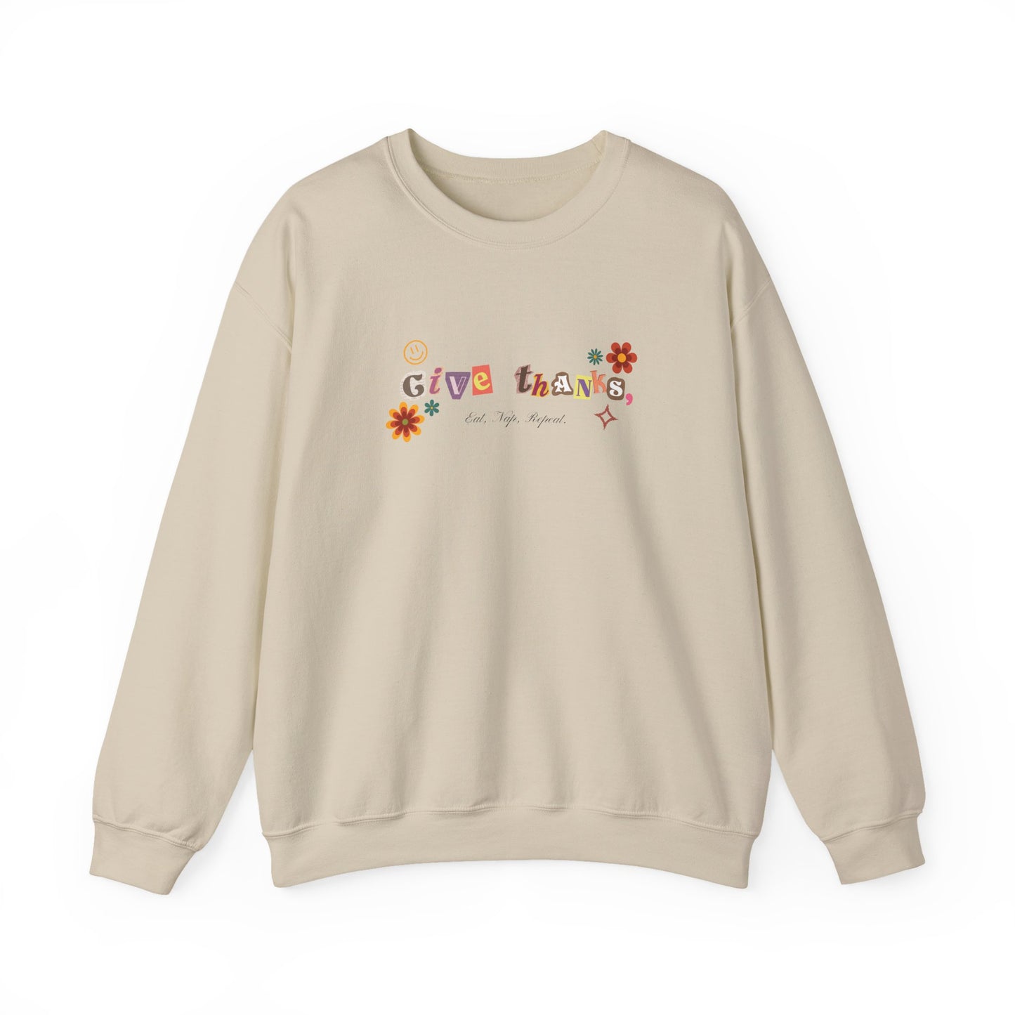"Give Thanks" Fall Thanksgiving Sweater