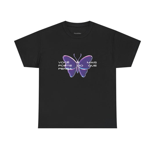 Stronger Than You Think, Motivational Phrase Cotton T-shirt