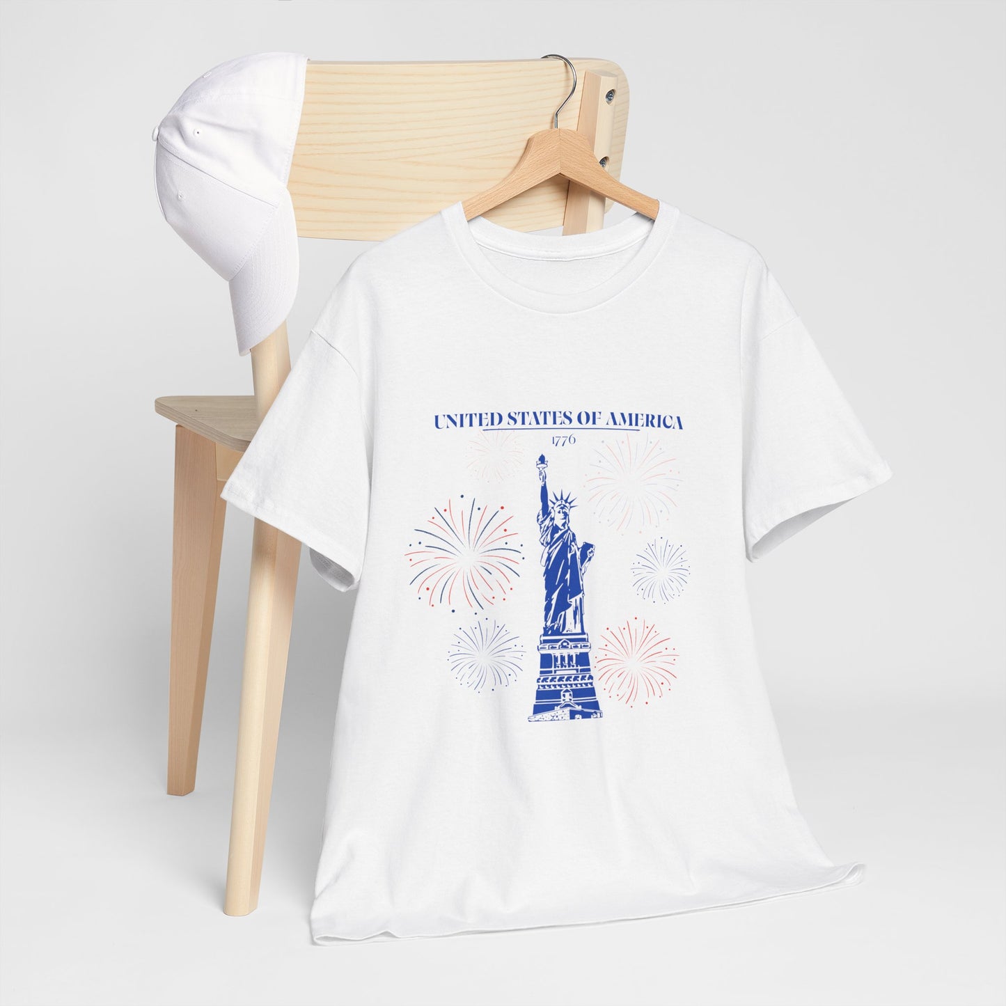 Camiseta unisex de algodón de la Estatua de la Libertad 