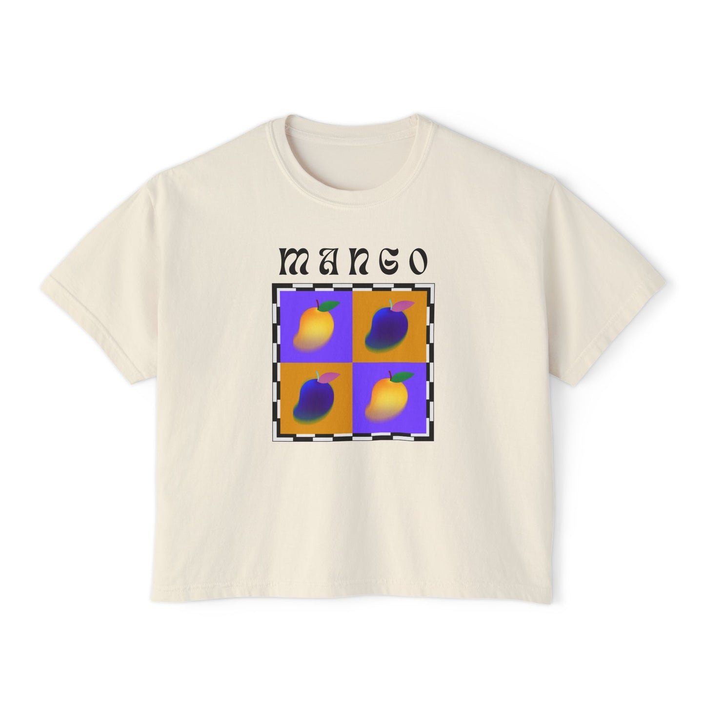Camiseta Mango Chess Bosy, edición frutas 