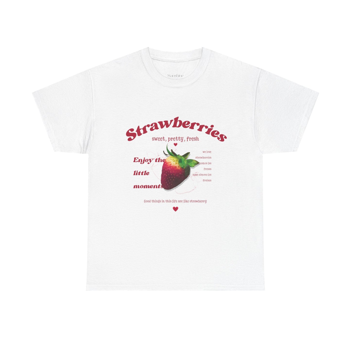 Camiseta de Temporada de Fresas Dulces