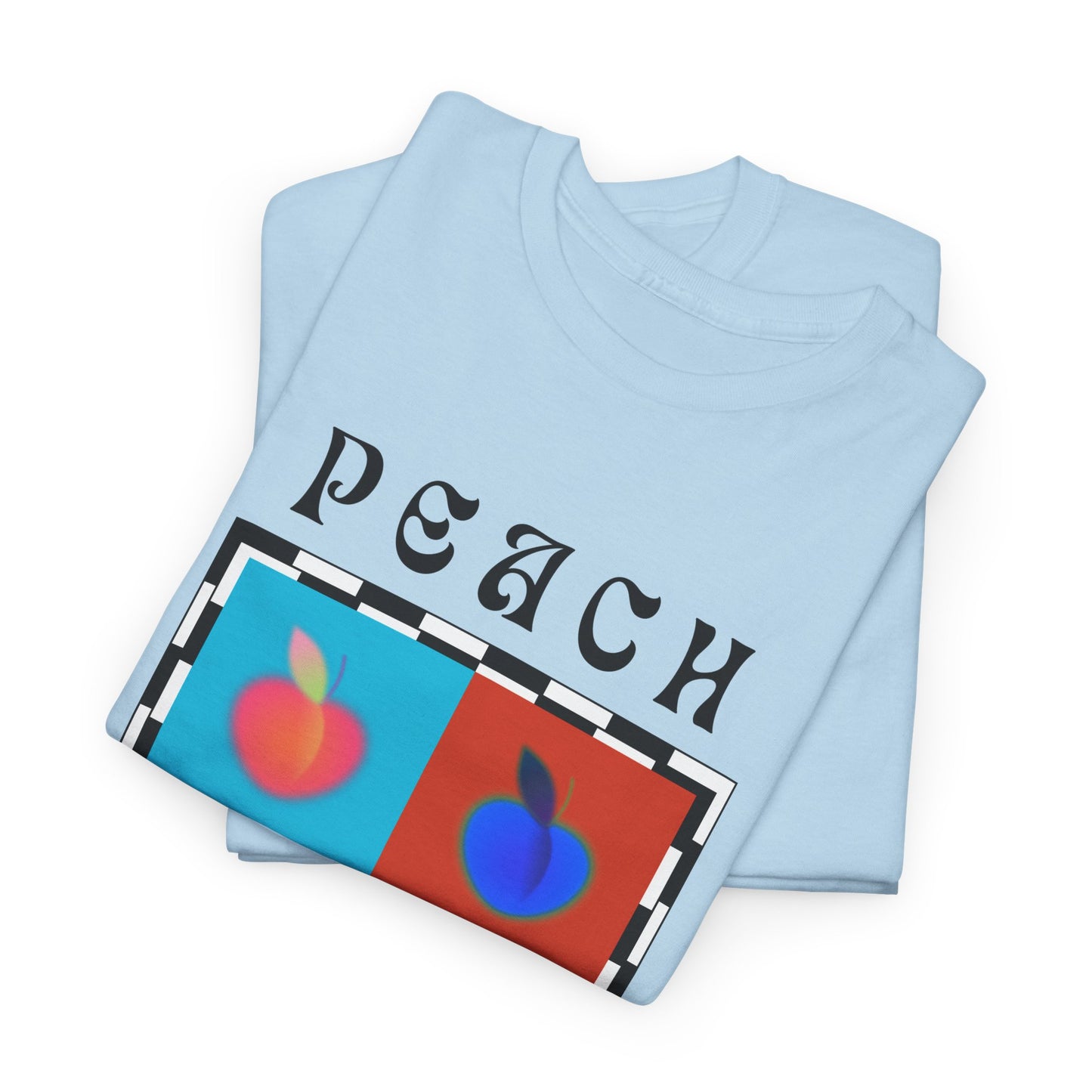 Camiseta de ajedrez de melocotón, edición de frutas