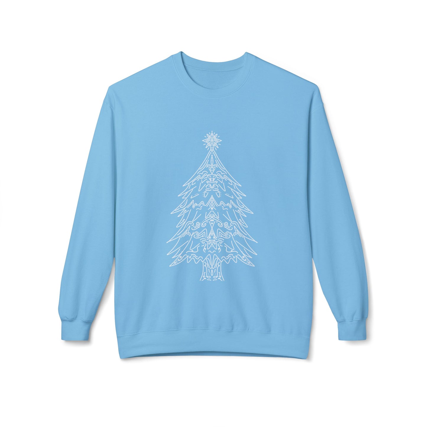 Christmas Tree Fleece Crewneck Sweatshirt