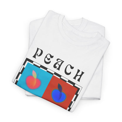 Camiseta de ajedrez de melocotón, edición de frutas