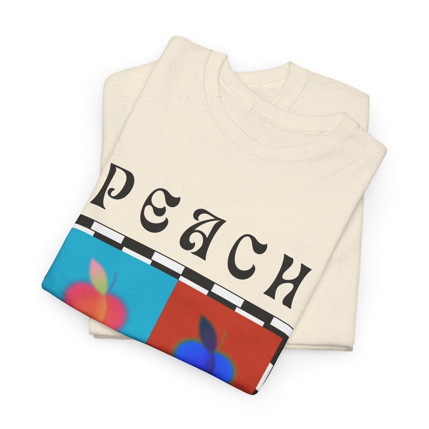 Camiseta de ajedrez de melocotón, edición de frutas