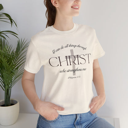 Filipenses 4:13 Camiseta de algodón unisex