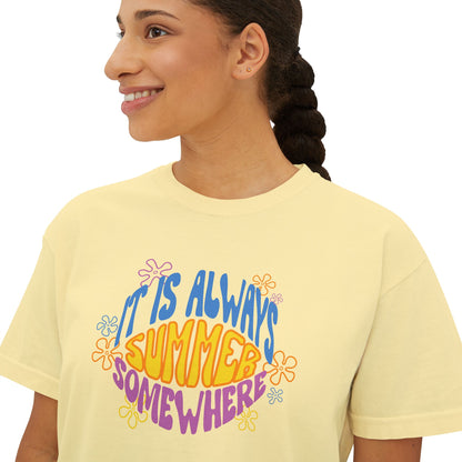 Always Summer Somewhere Women's Boxy Tee