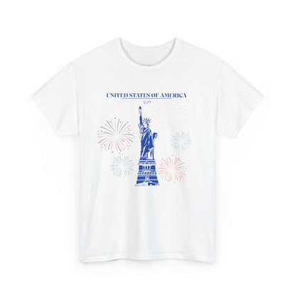 Unisex Statue of Liberty Cotton T-Shirt